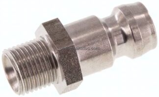 Temperierkupplungsstecker 9mm Zapfen,M 8x0,75(AG)