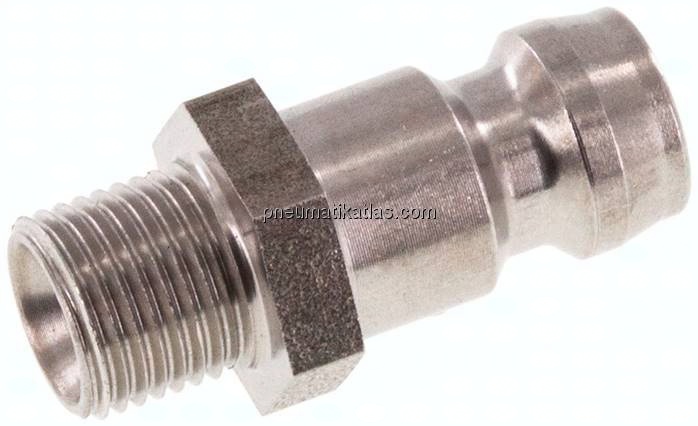 Temperierkupplungsstecker 9mm Zapfen,M 8x0,75(AG)