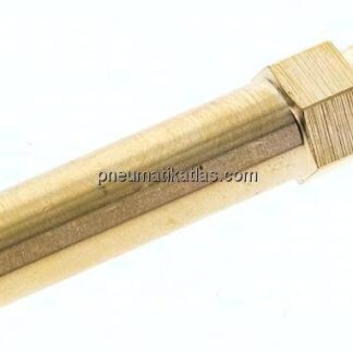 Temperierkupplungsstecker 9mm Zapfen, Rohr 10x63mm