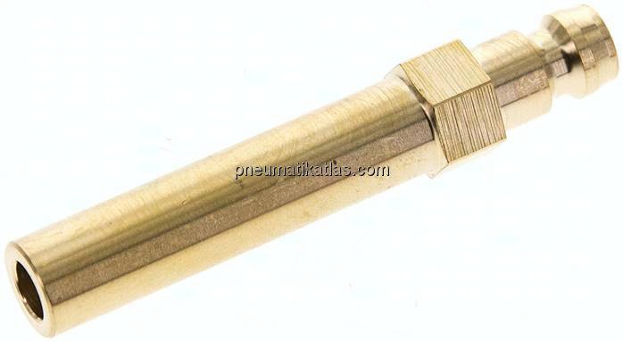 Temperierkupplungsstecker 9mm Zapfen, Rohr 10x63mm