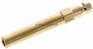 Temperierkupplungsstecker 9mm Zapfen, Rohr 8x63mm