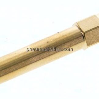 Temperierkupplungsstecker 9mm Zapfen, Rohr 8x63mm