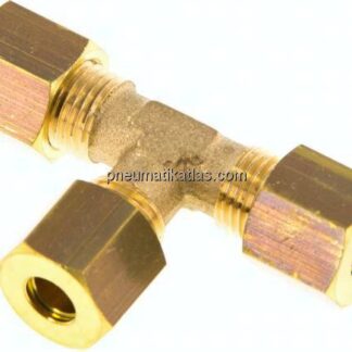 T-Klemmringverschraubung 6 (M10x1)mm, Messing