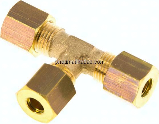 T-Klemmringverschraubung 6 (M10x1)mm, Messing