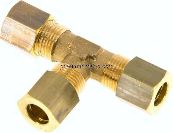 T-Klemmringverschraubung 8 (M12x1)mm, Messing