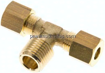 T-Klemmringverschraubung R 1/4"-6 (M10x1)mm, Messing