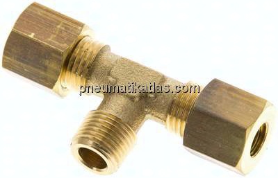 T-Klemmringverschraubung R 1/8"-6 (M10x1)mm, Messing