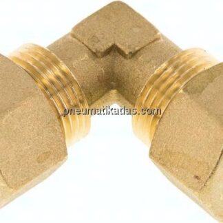 Winkel-Klemmringverschraubung 15 (M20x1,5)mm, Messing