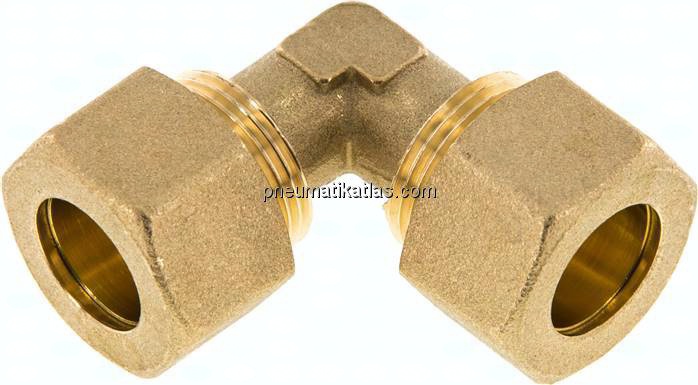 Winkel-Klemmringverschraubung 16 (M22x1,5)mm, Messing