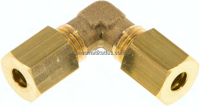 Winkel-Klemmringverschraubung 4 (M8x1)mm, Messing