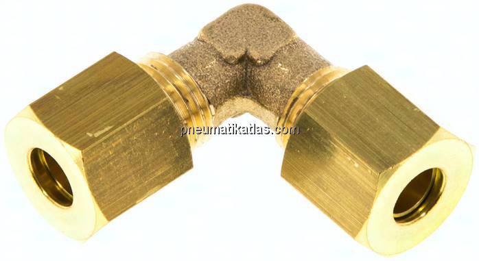 Winkel-Klemmringverschraubung 6 (M10x1)mm, Messing
