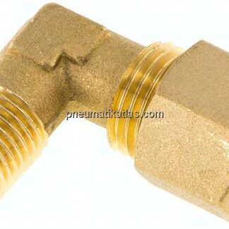 Winkel-Klemmringverschraubung R 1/4"-10 (M16x1,5)mm, Messing