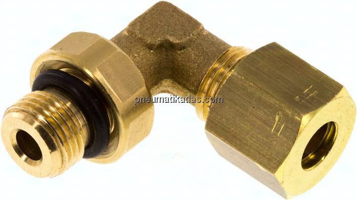 Winkel-Klemmringverschraubung G 1/8"-6 (M10x1)mm, Messing