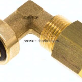Winkel-Klemmringverschraubung G 1/8"-8 (M12x1)mm, Messing