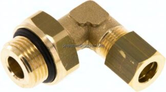 Winkel-Klemmringverschraubung G 3/8"-8 (M12x1)mm, Messing
