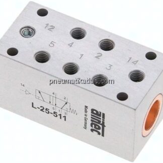 5/2-Wege Pneumatikventil M 5, Feder, Standard