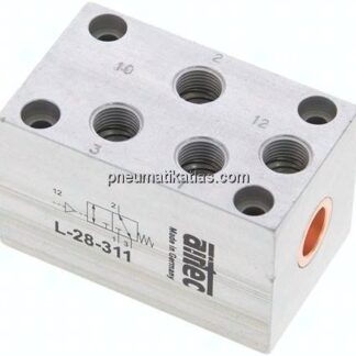 3/2-Wege Pneumatikventil, G 1/8", Feder (NC/NO), Standard