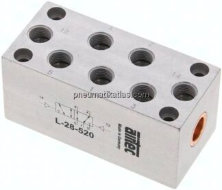 5/2-Wege Pneumatikimpulsventil, G 1/8", Standard