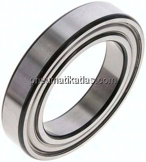 Rillenkugellager, DIN 625, 65x100x18mm, 2Z geschlossen (nicht berührende Dichtscheiben)