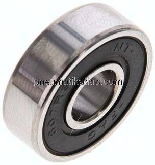 Rillenkugellager, DIN 625, 7x19x6mm, 2RS abgedichtet (berührende Dichtungen)