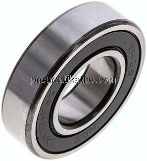 Rillenkugellager, DIN 625, 30x62x16mm, 2RS abgedichtet (berührende Dichtungen)