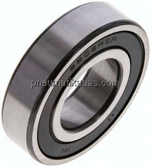 Rillenkugellager, DIN 625, 30x62x16mm, 2RS abgedichtet (berührende Dichtungen)