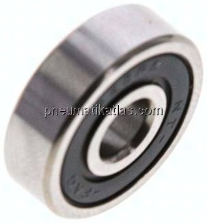 Rillenkugellager, DIN 625, 5x16x5mm, 2RS abgedichtet (berührende Dichtungen)