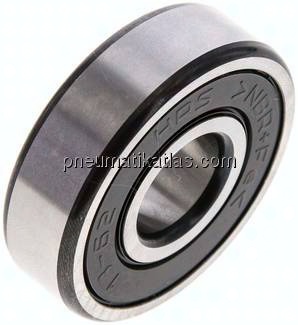 Rillenkugellager, DIN 625, 17x47x14mm, 2RS abgedichtet (berührende Dichtungen)