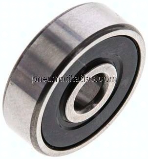 Rillenkugellager, DIN 625, 5x19x6mm, 2RS abgedichtet (berührende Dichtungen)