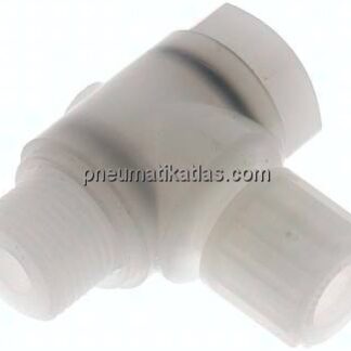 Winkel-Verschraubung G 1/2"-12x10mm, PVDF, Hohlschraube