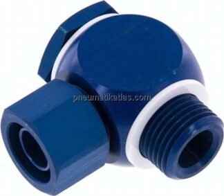 Winkel-Verschraubung G 1/2"-17,6x13mm, Aluminium, Hohlschraube