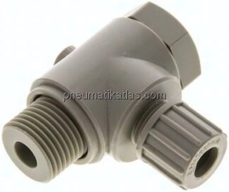 Winkel-Verschraubung G 1/2"-10x8mm, Polypropylen, Hohlschraube