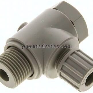Winkel-Verschraubung G 1/2"-10x8mm, Polypropylen, Hohlschraube