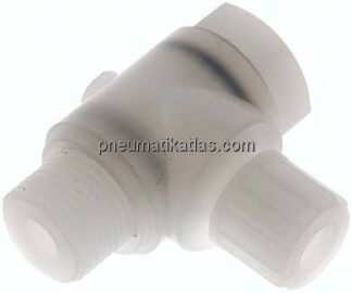Winkel-Verschraubung G 1/2"-10x8mm, PVDF, Hohlschraube