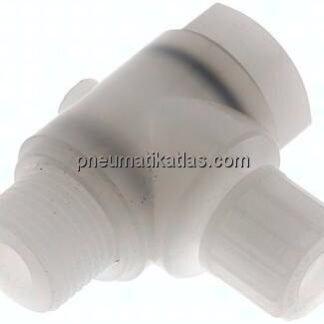 Winkel-Verschraubung G 1/2"-10x8mm, PVDF, Hohlschraube