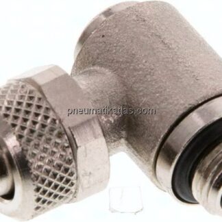 Winkel-Verschraubung G 1/8"-8x6mm, Messing vernickelt, Innenskt.