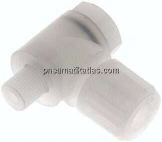 Winkel-Verschraubung G 1/8"-8x6mm, PVDF, Hohlschraube
