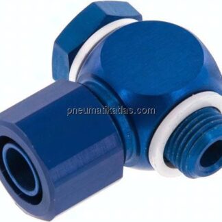 Winkel-Verschraubung G 1/8"-10x8mm, Aluminium, Hohlschraube