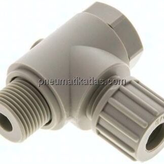 Winkel-Verschraubung G 3/8"-10x8mm, Polypropylen, Hohlschraube