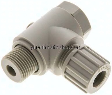 Winkel-Verschraubung G 3/8"-10x8mm, Polypropylen, Hohlschraube