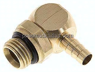 Winkel-Steckanschluss, G 1/4"-6mm innen, Messing