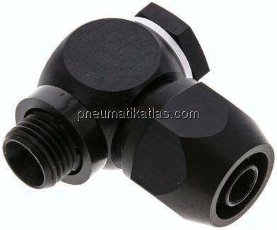 Winkel-Verschraubung G 1/4"-12x9mm, für Silberschlauch