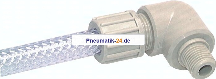 Winkel-Verschraubung G 1/8"-10x4mm, Polypropylen
