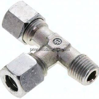 LE-Schneidringverschraubung M 14x1,5 (konisch)-10 L (M16x1,5), Stahl verzinkt