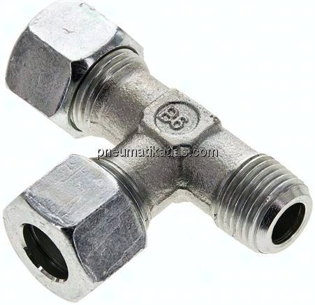 LE-Schneidringverschraubung M 16x1,5 (konisch)-12 L (M18x1,5), Stahl verzinkt