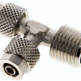 LE-Verschraubung R 1/4"-6x4mm, Messing vernickelt