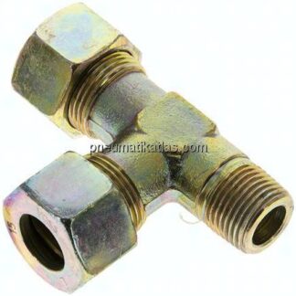 LE-Schneidringverschraubung M 18x1,5 (konisch)-15 L (M22x1,5), Stahl verzinkt