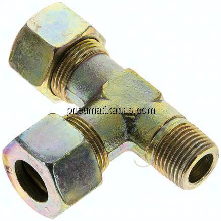 LE-Schneidringverschraubung M 18x1,5 (konisch)-15 L (M22x1,5), Stahl verzinkt