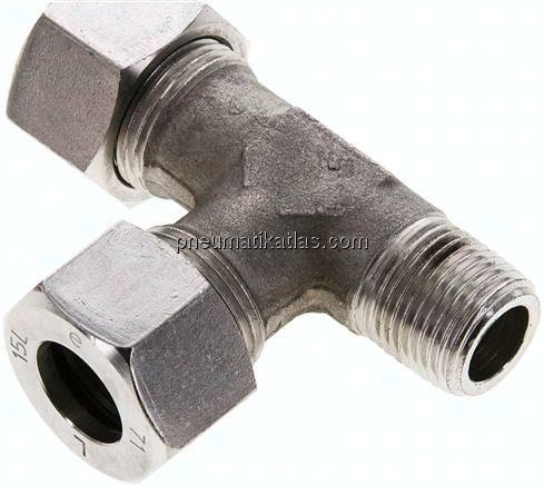 LE-Schneidringverschraubung M 18x1,5 (konisch)-15 L (M22x1,5), 1.4571