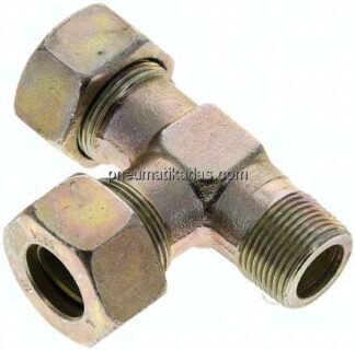 LE-Schneidringverschraubung M 22x1,5 (konisch)-18 L (M26x1,5), Stahl verzinkt